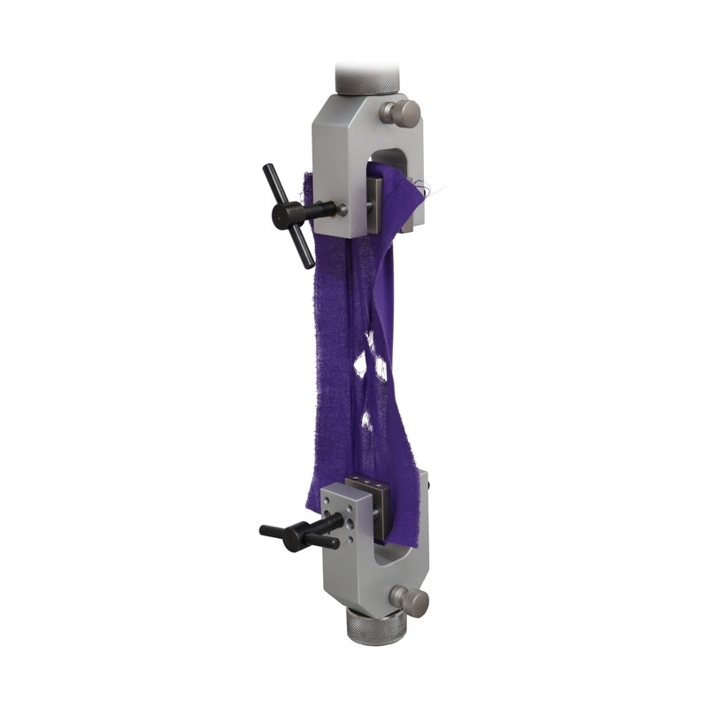 Flache Klemme mit Schraubbefestigung 2,5kN (Beispiel mit violettem Band)
