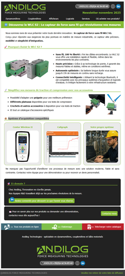 Newsletter - November 2025 - WLC S2: Der kabellose Kraftsensor, der Ihre Messungen revolutioniert